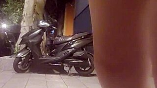 Ting Xuan Masturbates with Butt Plug Outdoors