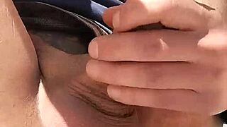 Outdoor Masturbation Risking Neighbor Sight.