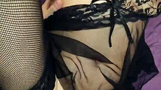 husband watches passionate milf wife take control in anal