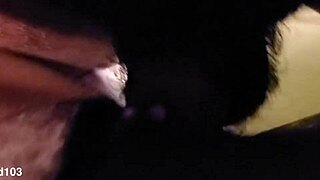 Tiny ebony stripper takes big black cock hard, clothes ripped in homemade scene.