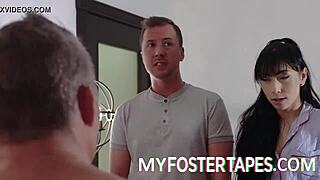 New foster step mother becky bandini welcomes step daughter judy jolie with bold sex