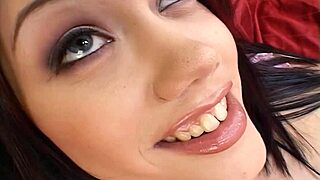 slim blue eyes girl with saggy tits picked up for mmf threesome by big dick guys at casting 😏