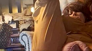 hey that tranny rocks a big dildo in her fine ass