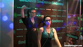 hot club bitches suck and fuck in group orgy