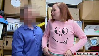 Teen Shoplifter Sucks Officers Cock