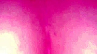 crystal enjoys her toy while jamer helps out