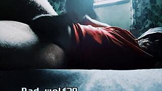 is bad wolf28 stroking his penis for pleasure?