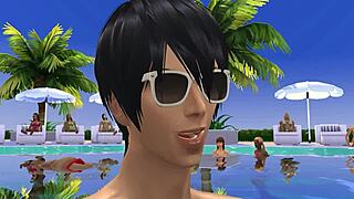 hey, check out banging that giant-titted resort owner in hot hooters 3 sims 4 game