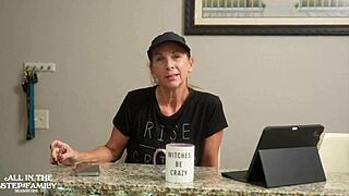 step mom madi blaze caught in shower sucks junior's hard cock 😈