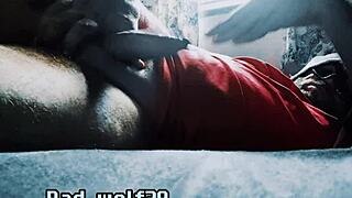 is bad wolf28 stroking his penis for pleasure?