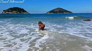 wow, the lover invited the young guy to the beach but he craved more, and i came twice!!