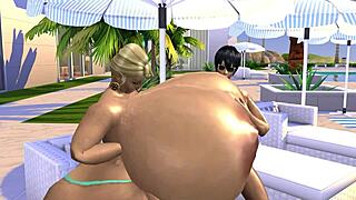 hey, check out banging that giant-titted resort owner in hot hooters 3 sims 4 game