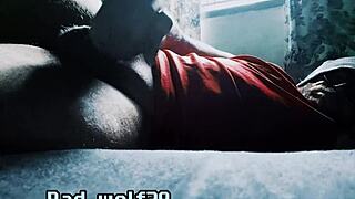 is bad wolf28 stroking his penis for pleasure?