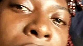 African teen sucks sloppy dick