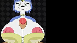 Krystal X Fox Mccloud Titty Fucks Big Black Cock