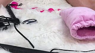 i gave her a amazing body oil massage then i fucked her pussy and asshole with a glass dildo so hard and she loved it sent her home to her husband used up and swollen