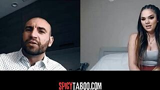 Horny Stepdaughter Has Naughty Video Call With Stepdad