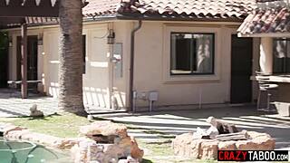 Victoria Voxxx, Big Ass Latina Milf, Fucks Voyeur's Monster Cock After Spying