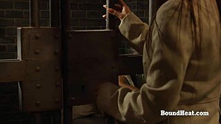 Lesbian slave masturbates, orgasms sniffing mistress panties