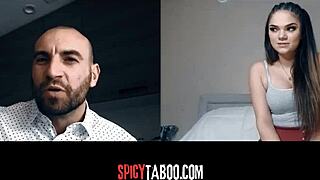 Horny Stepdaughter Has Naughty Video Call With Stepdad