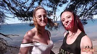 arianna et angelina milfs plantureuses soffrent une queue