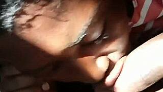 African teen sucks sloppy dick