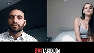 Horny Stepdaughter Has Naughty Video Call With Stepdad