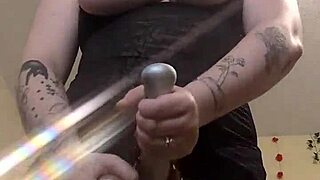 Teasing Strap-On Strokes Build to Dirty Cum Explosion