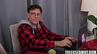 step sister used like a toy by geeky step brother