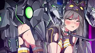 Heroine defeated and fucked raw by massive monsters in hentai bdsm