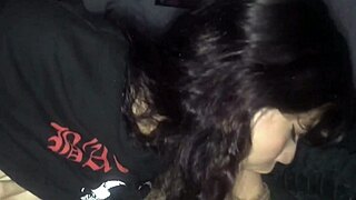 Hey, Stepsis Loves Sucking That Huge Cock Deep in Her Mouth