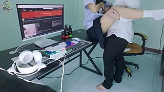 Thai Student Girl Fucked By Senior In Dorm.