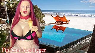 Goddess's Extreme Addiction Game: Jerk to My Tits or Break!