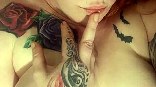 damn this beautiful chubby redhead's wet pussy moans so cute during homemade masturbation