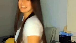 I flash my see-through panties while dancing