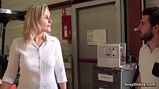 Think Tall Milf Melany Paris Can Handle Michael's Warehouse Pounding?