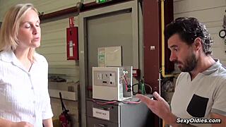 Think Tall Milf Melany Paris Can Handle Michael's Warehouse Pounding?