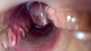 Pulsating vagina orgasm throbs hard with speculum wide open inside