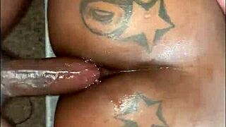 Amateur Bbc Stretches Big Ass to Face in Sloppy Anal Pounding