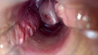 Pulsating vagina orgasm throbs hard with speculum wide open inside