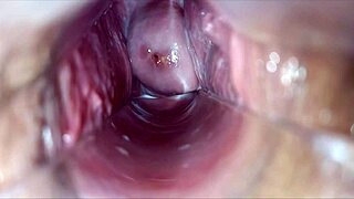 Pulsating vagina orgasm throbs hard with speculum wide open inside