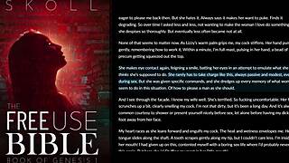 hey secretary bound gagging on cock in office toilet humiliation