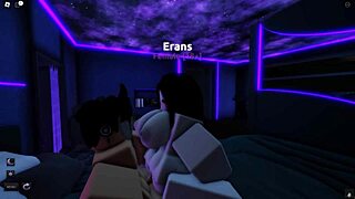 Erans pounds Rizza in wild Roblox sex romp
