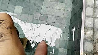 a booty brunette drops to knees for pov blowjob then pussy hammered relentlessly