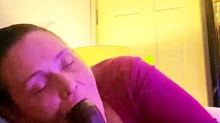 Stuffing my mouth with this black cock?