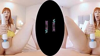 Lauren phillips fucks trimmed pussy with dildo tits bouncing wildly