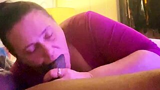 Stuffing my mouth with this black cock?