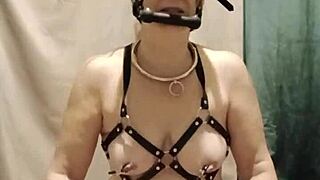 My heart pounds in harness slave submission