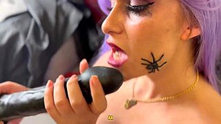 Halloween vampire milf craves big black cock deep inside