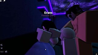 Erans pounds Rizza in wild Roblox sex romp